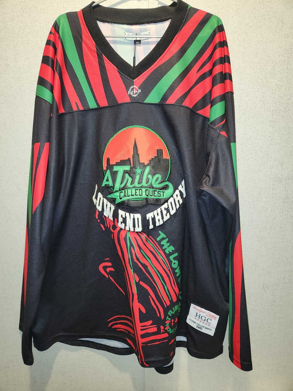 Nostalgia Black Red Green 'Low End Theory' Long-Sleeve Jersey